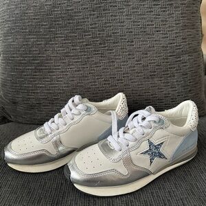 Vintage Havana washed Silver Sky Sneakers